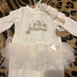 “My First Christmas” outfit